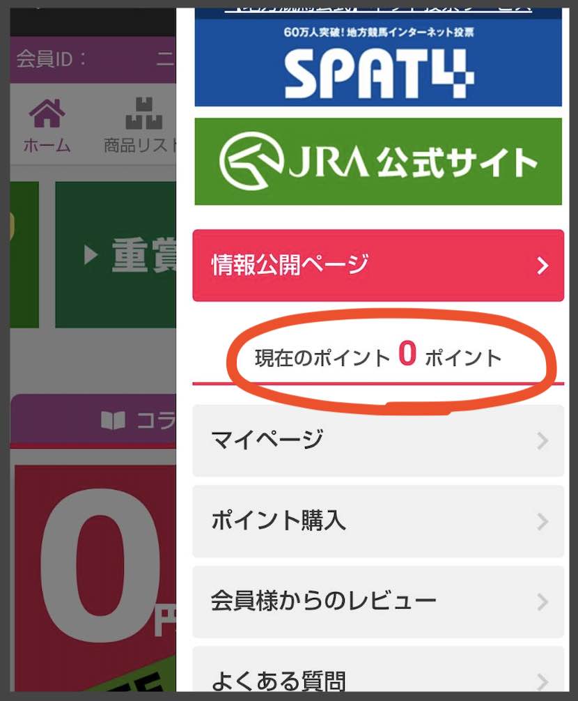 オールイン競馬 マルっとという競馬予想サイトのポント還元
